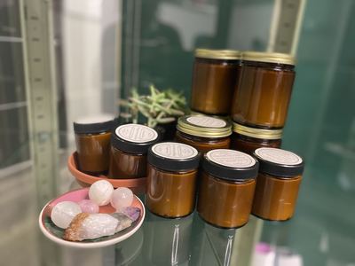 Whipped shea butter and crystals