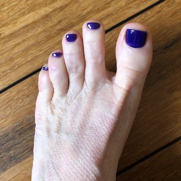 Purple pedicure