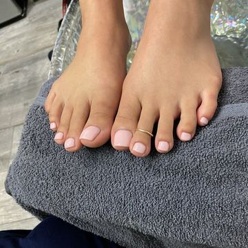 Pink pedicure